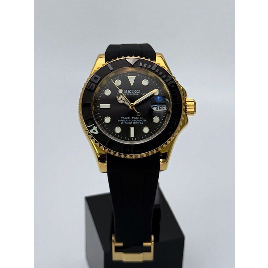 Custom Seiko Mod • Gold Yachtmaster V3 • 40mm
